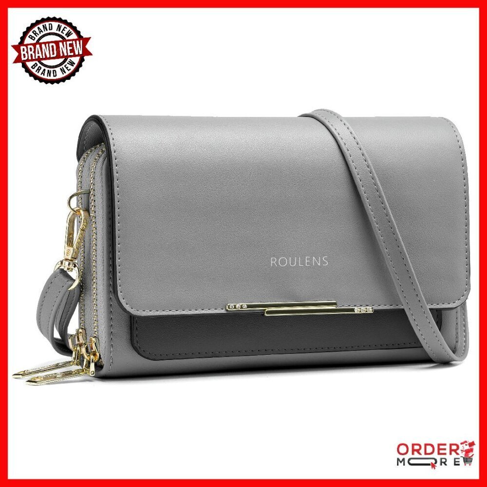 Small PU Leather Crossbody Bag with Card Slots & Adjustable Strap